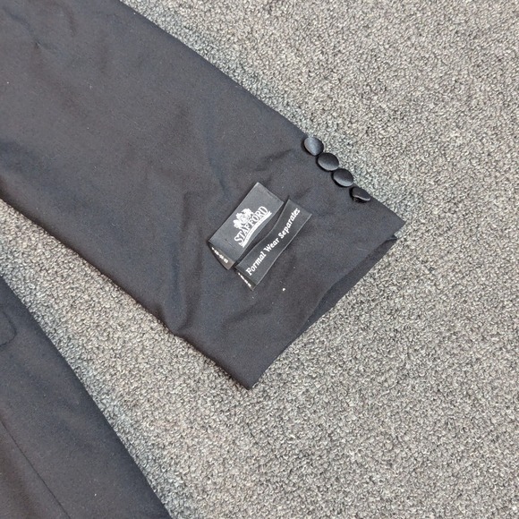 NEW Stafford Formal Wear Separates Tuxedo Blazer Jacket Black Size 48 Long Mens - Picture 4 of 13